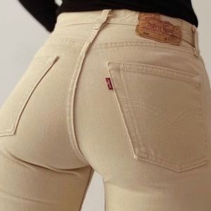 Levi's 501 2002 Vintage Tan Jeans 30/28"